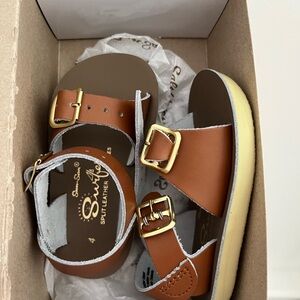 Infant/Toddler Sun-San Saltwater Sandals in Tan Size 4